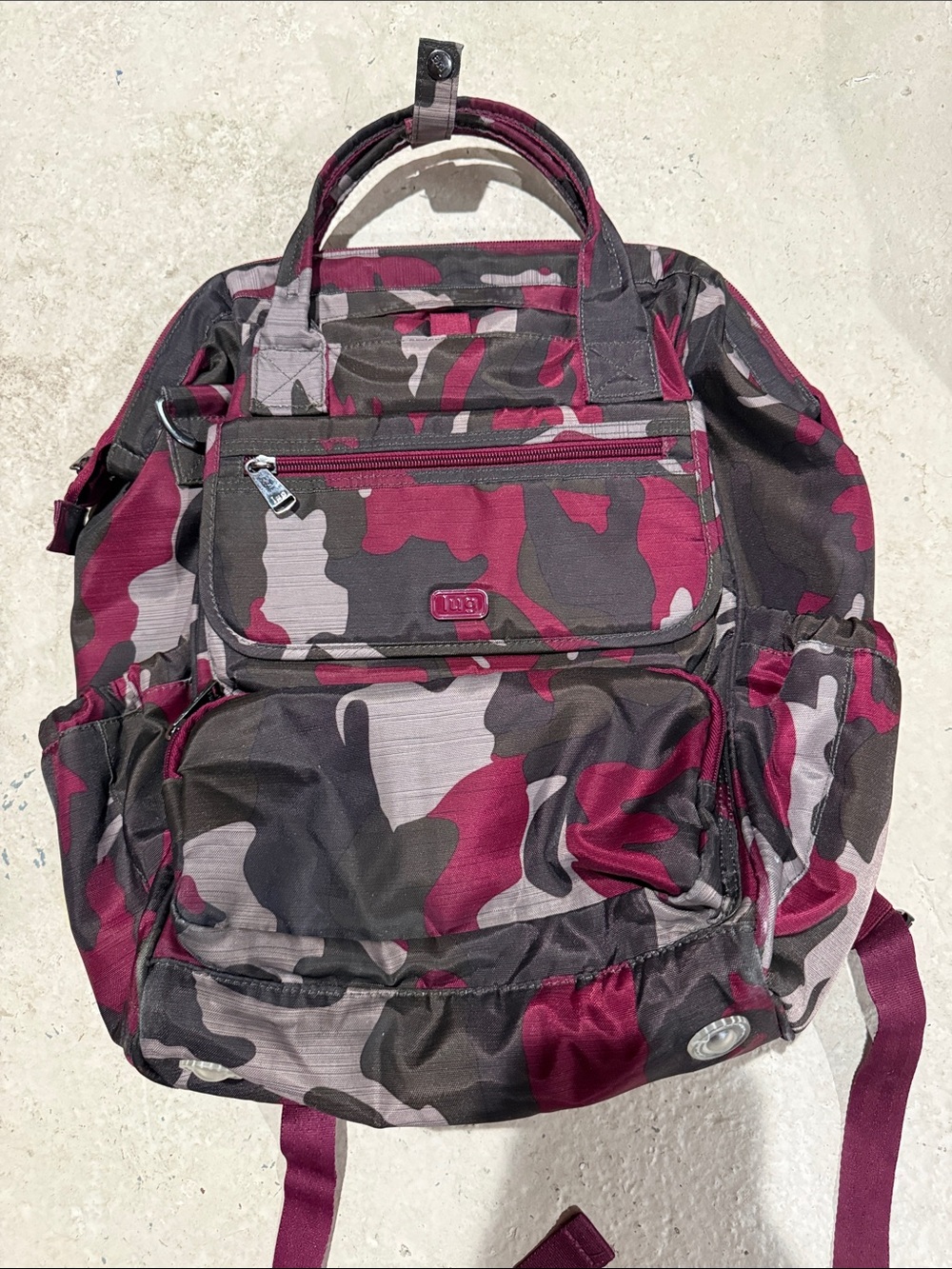 LUG  Burgundy Camo Backpack